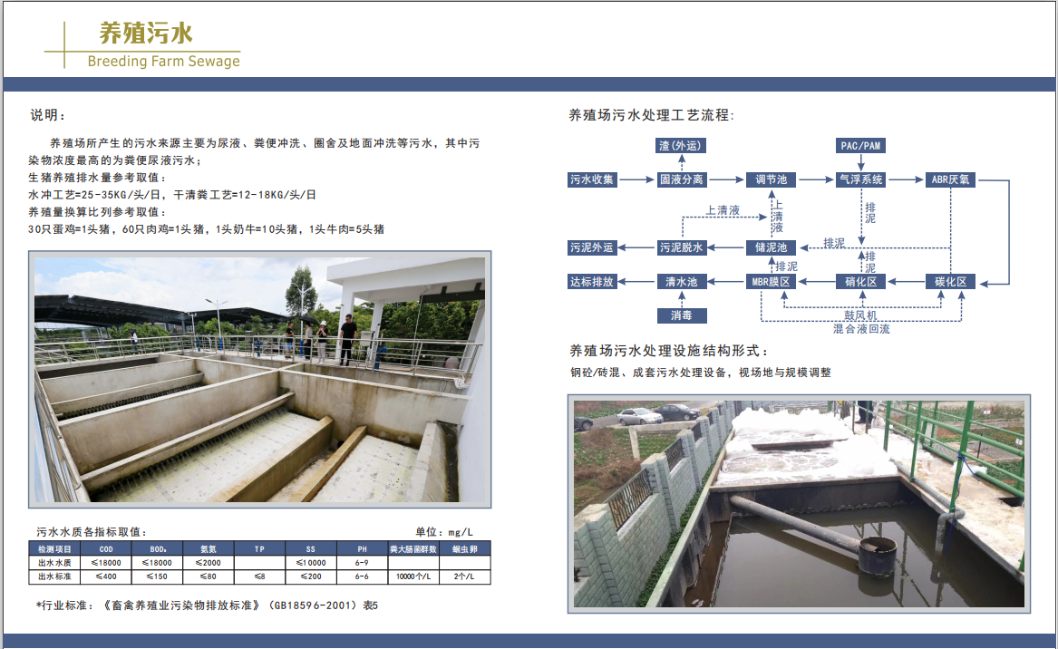 養(yǎng)殖污水處理工藝選擇